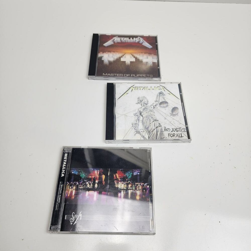 Metallica Mixed Heavy Metal Music Genre Lot of 3 CD's